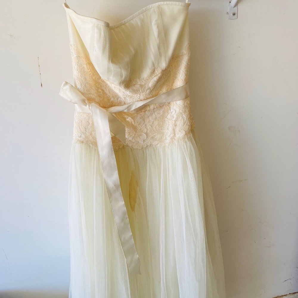 Off White Formal Lace Dress